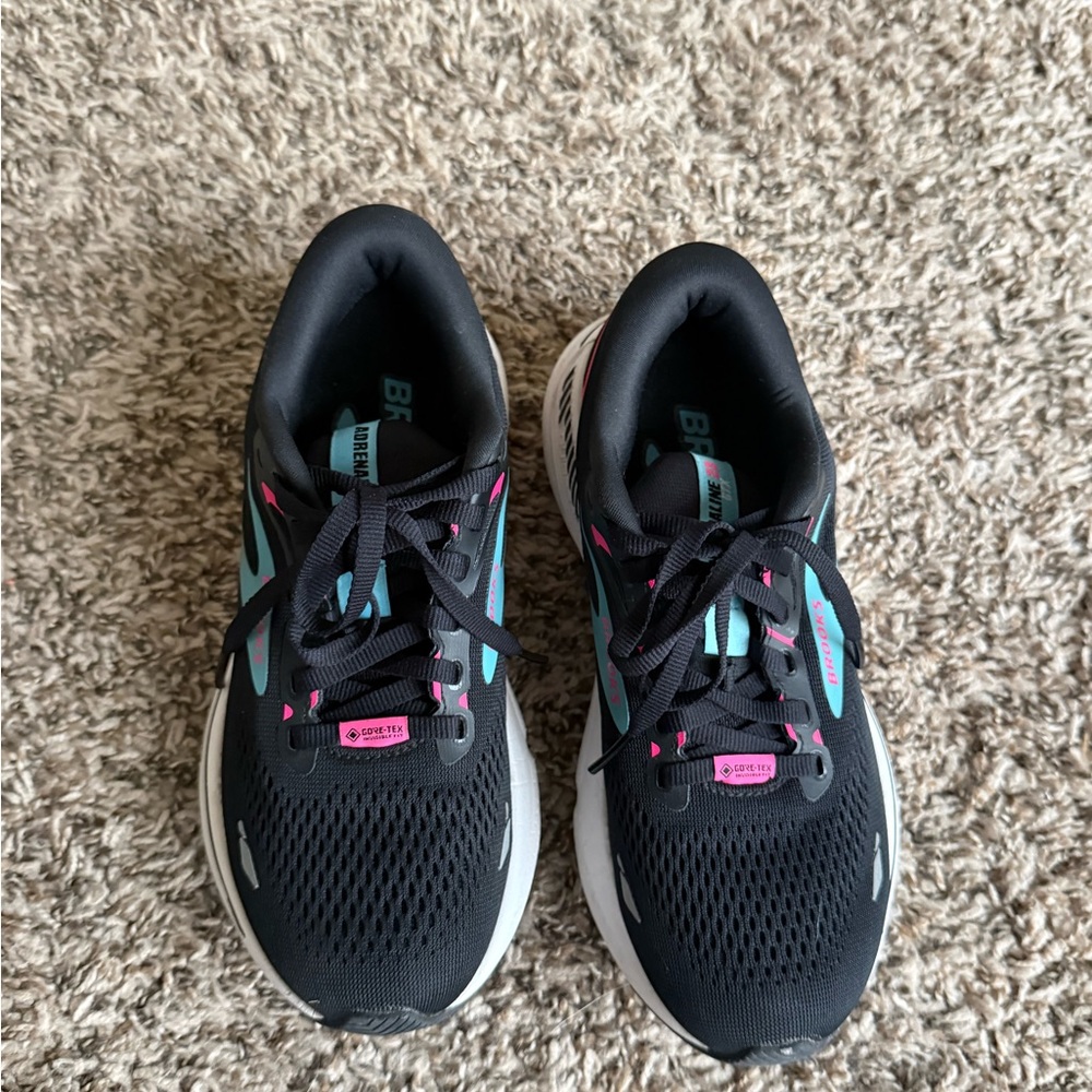 Brooks Women's Running Shoes - Black with Pink & Teal Accents - Picture 3 of 7